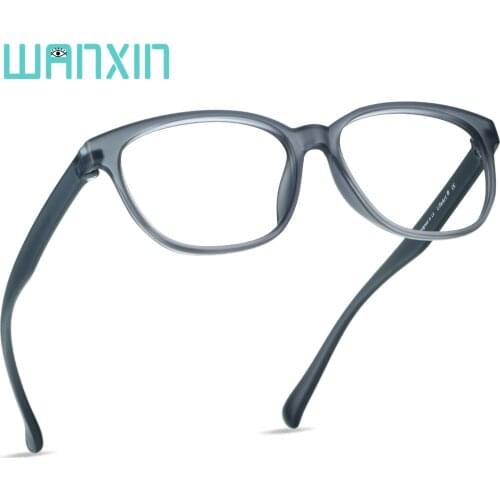 WANXIN Plastic Blue Light Blocking Glasses,Oval Computer Reading Glasses Eye Lens Makeup
