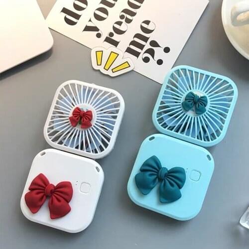 Summer 1pc Cute Portable Mini Fan Handheld USB Chargeable Desktop Fans 3 Mode Adjustable Summer Cooler For Outdoor Travel Office