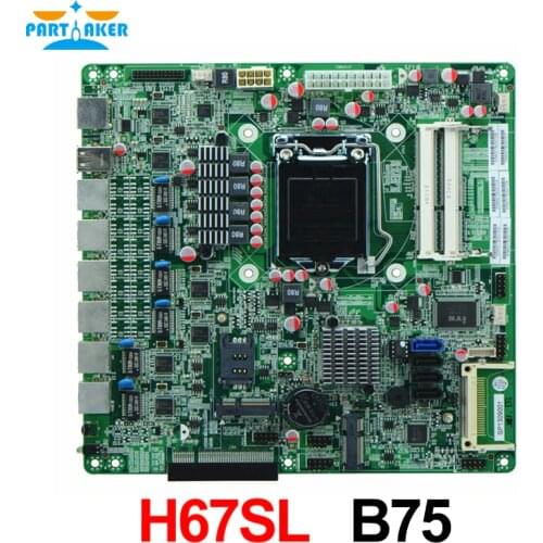 H67SL LGA1155 socket Industrial Firewall motherboards with 6 lan For Router/Firewall