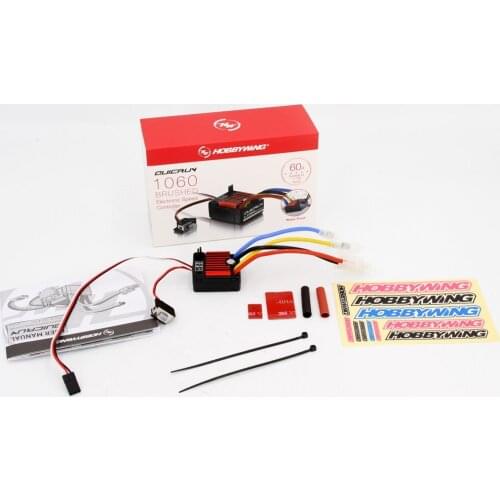 HobbyWing QuicRun 1060 60A Brushed Electronic Speed Controller ESC For 1:10 RC Car Waterproof For RC Car Boat Robot