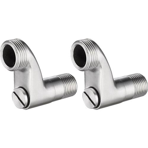 Stainless steel faucet elbow shower water mixing valve lengthened eccentric elbow foot adjustable flow elbow joint fittings