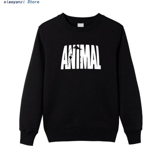 Animal print tracksuit sweatshirts muscle hoodies Trends in 2020 fitness cotton brand clothes for men bodybuilding pullovers