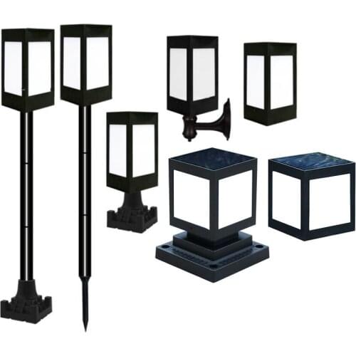 Thrisdar Solar Pathway Ground Lights Outdoor Garden Security Glassland Lamp Patio Backyard Solar Pillar Post Lamps