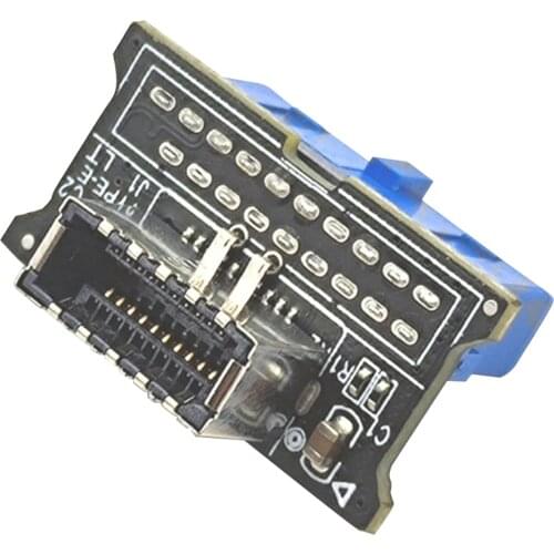 USB 3.0 19-pin to USB 3.1 E-Key 20-pin front panel adapter converter Used for TYPE-C front TYPE-E interface adapter card