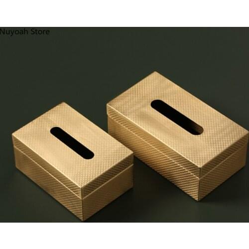 Nordic Light Luxury Brass Drawer Box Living Room Coffee Table Dining Table Storage Box Furnishing Home Decoration Accessories