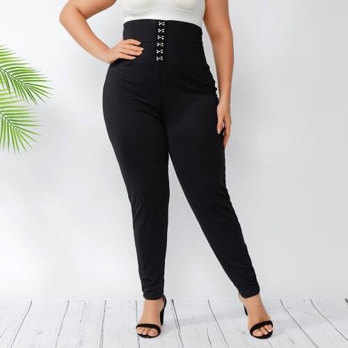 2021 L-4XL New Summer Women Pants Plus Size Female Loose Womens Trousers Oversize Maxi High Waist Womens Harem Pencil Pants