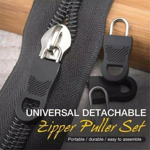 10 Pcs Removable Fashion Metal Zipper Repair Kits Pull For Slider DIY Craft Hand Sewing Bags Clothes Home Garden Accessories