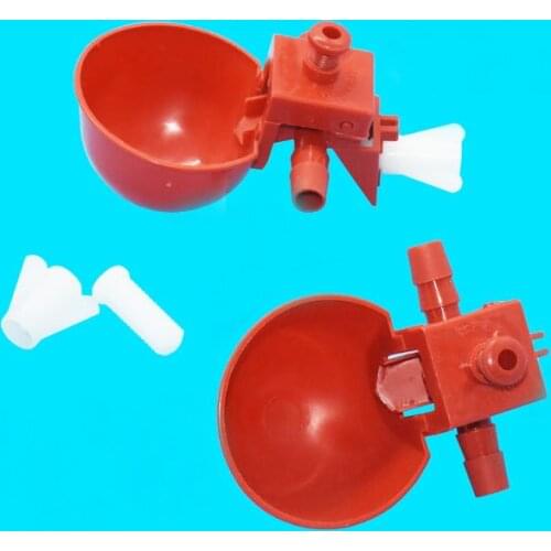 100 pcs Pigeon Drinker Chicken Autodrinker Chickens Drinking Fountains Bowl To Drink Chicken Quail Animal supplies