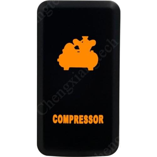 Car Push Button Switch Compressor 12 Volt 3 Amp Orange Led For Toyota Landcruiser Hilux FJ Cruiser ON OFF Switch With Wire