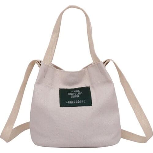 2019 New Shoulder Bag Simple College Wind Letter Printing Candy Colors Crossbody Shoulder Bag Carrying Bag Bucket Bag