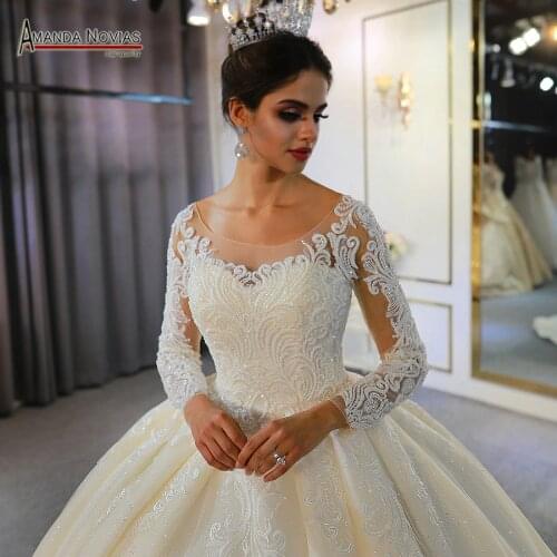 2022 Robe De Mariee Princess Puffy Ball Gown Wedding Dress Dride 100% Real Photos