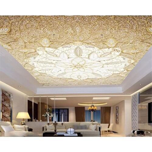 3d Mural Wallpaper European Fine Line Leaf Flower HD Digital Printing Moisture-proof Wall paper
