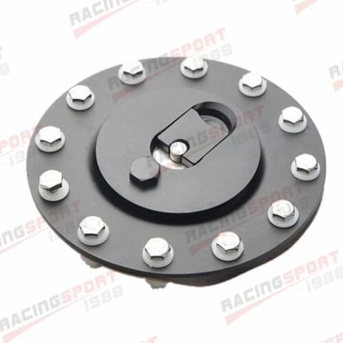 Aluminum Billet Fuel Cell Cap Flush Mount 12 Bolt Anodized