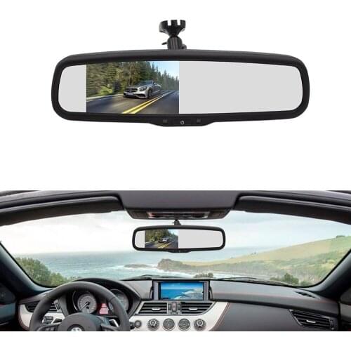 Car OEM parking monitor interior rearview LCD mirror monitor specical bracket for Toyota Hoda car safe parktronic Assist wired