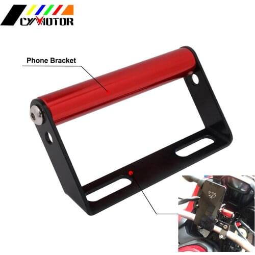 Motorcycle CNC Bicycle Mobile Phone Holders Stands Mount Universal Cell GPS MTB Metal Holder On DIRT Bike For CRF/KTM/RMZ/YZF
