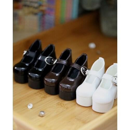 D01-P077 children handmade toy 1/3 1/4 Doll Accessories BJD/SD doll shoes Buckle high heels 1 pair