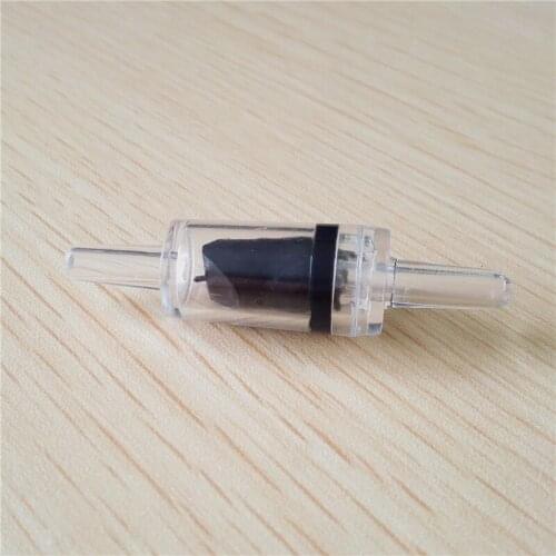 Home Fish Aquarium Air Pump Check Valve One Way Non-Return Check Valve Aquarium Co2 System Air Pump Black 5pcs