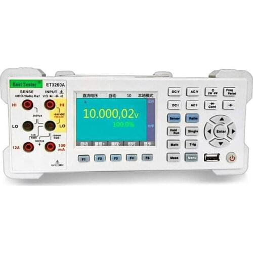 ET3260A 6 1/2 Digits 12A Current Measurement Bench Top Digital Multimeter with 3.5 Inch High Precision