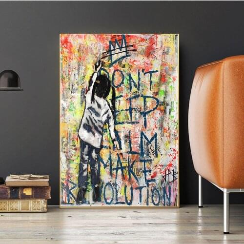 Graffiti Poster Don't Keep Calm Canvas Painting Wall Pictures For Living Room Graffiti Decoration Home Art Poster Paintings