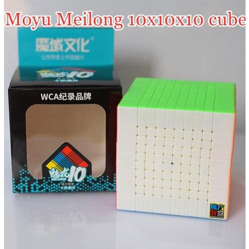 Moyu meilong 10x10x10 magic cube 10x10 speed cube 10x10x10 puzzle cube cubing Classroom cubo magico