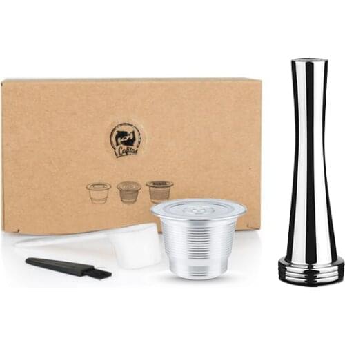 Nespresso Stainless Steel Refillable Reusable Coffee Capsule Filter Tamper Coffee Pod For Nespresso Machine