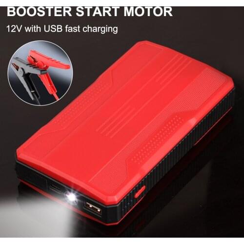 New 20000mAh Car Jump Starter Power Bank Portable Emergency Car Battery Booster 5V/2A USB Output LED Flashlight for 12V Gasoline