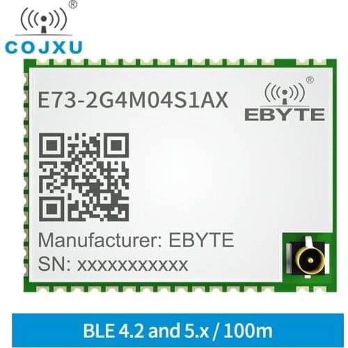 NRF52810 Bluetooth Module BLE 4.2/5.0 2.4GHz Transmitter Receiver IPEX Antenna Cojxu E73-2G4M04S1AX 4dBm Low Power Transceiver
