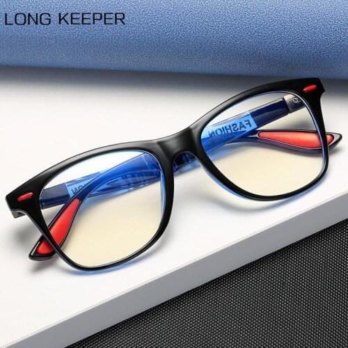 LongKeeper Anti Blue Light Computer Glasses Men Women Spectacle Frame Gaming Eyeglasses Clear Lens Anti-UV Eyewear Oculos