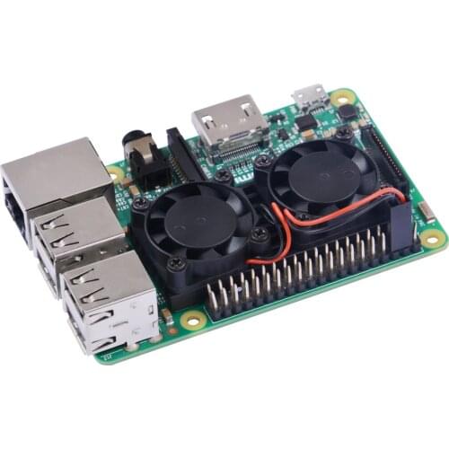 Raspberry pi 3 Model B+ Dual Fan Ultimate Heatsink Cooler with Double Cooling Fans For Raspberry Pi 3 Model 3B /NESPi Retroflag