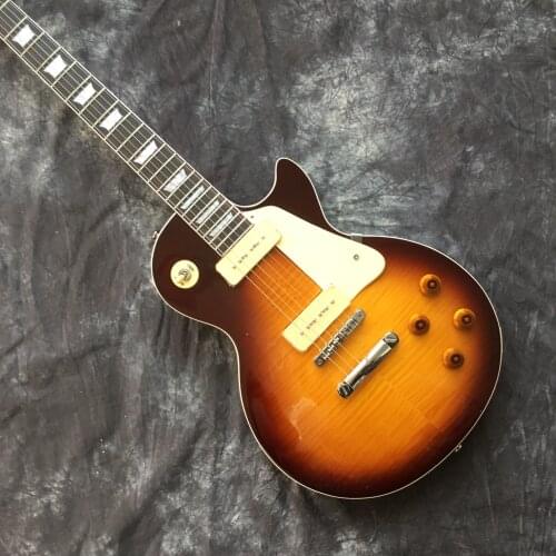 Wholesale top new arrival electric guitar flame maple top guitar traditional electric guitar with F holes