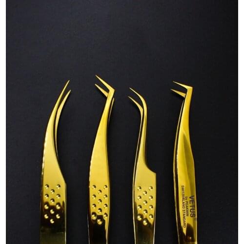 VETUS Original New Style Camellia False Eyelashes Grafting Flowering Boutique Tweezers High Precision Hyper Fine Tip