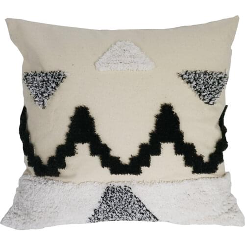 Handmade Morocco Geometric Embroidery Pillow Cover Wave Cushion Cover Decorative Pillow Case