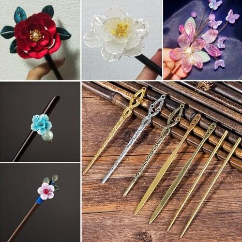 Vintage Women Handmade Wood Hair Stick Headwear Hairpin Head Pins Piece Headpiece Wedding Hair Jewelry Girl Gift Accessories