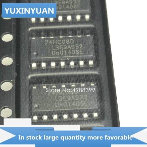 YUXINYUAN 20PCS/LOT 74HC08 74HC08D 74 HC08D HC08 SOP14 in stock in stock