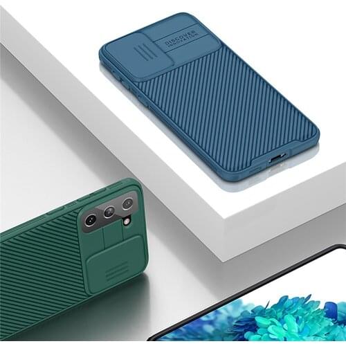 Phone Case Protective Sleeve Slide Camera Cover Lens Protection Shell for Samsung Galaxy S21/S21 Plus/S21 Ultra Smartphones