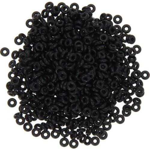 100pcs Rubber Carp Fishing Terminal Tackle Round Fishing O Rings Nonslip Stopper 6mm