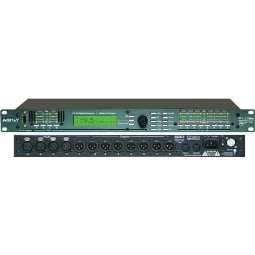 24 bit Audio Digital System Processor Sound Speaker 4x2 way Crossover 4 in 8 out PROTEA 1U 4.24C