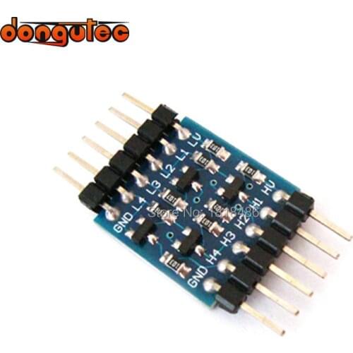 Free Shipping! 4 - channel I2C SPI TTL Serial -safe Bi-directional Logic Level Converter - BSS138