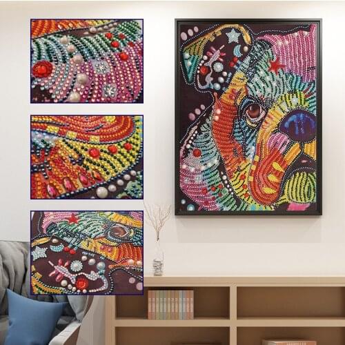 Cute Dog Pattern 5D DIY Diamond Painting Diamond Embroidery Special Shaped Partial Drill Cross Stitch Kits Rhinestone Arts Craft