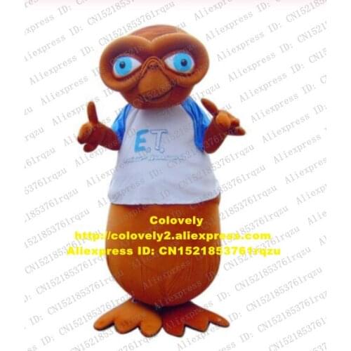 E.T. Alien Extra-terrestrial Intelligent Beings Mascot Costume Adult Cartoon Character Holiday Party Wedding Marriage zz7640