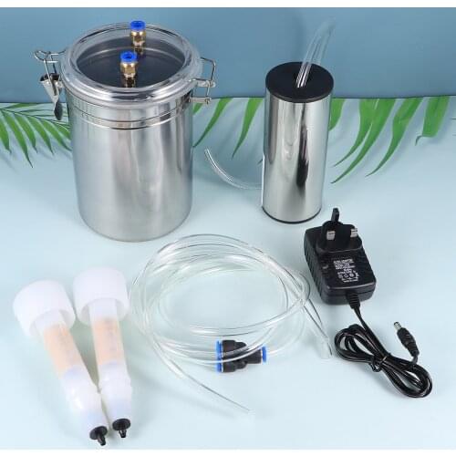 2L Electric Milking Machine Goat Sheep Stainless Steel Bucket Suction Vacuum Pump Household Milker Milking Machines (UK Plug)
