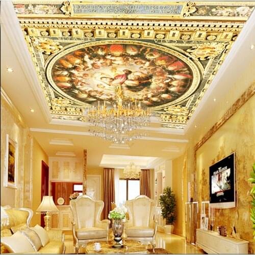 Photo wallpaper 3D European style ceiling bedroom living room class room hotel KTV bar restaurant coffee shop tea house mural