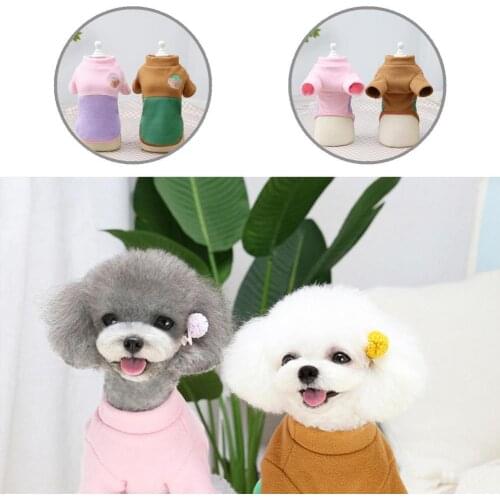 Good Elasticity Lovely Cute Pet Puppy Sweatshirt Clothes Soft Texture Pet Sweater Fine Workmanship for Casual