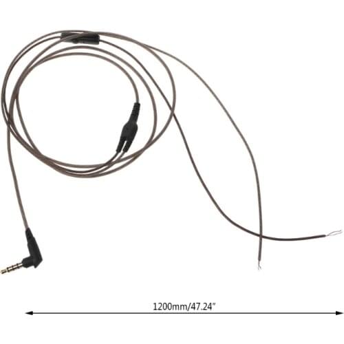 1.2m With Mic DIY Earphone Cable High Quality Replacement Cable Wire For Repair