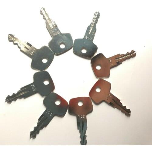 8pcs Heavy Equipment Fuel Cap Lock Key 706 Fit For Liebherr