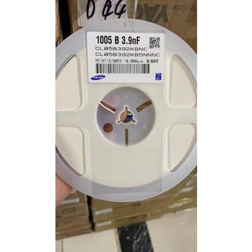 CL05B392KB5NNNC 0402B392K500 SMD capacitor 0402 392K 50V 10% X7R 1005 3.9NF spot, Professional component supplier