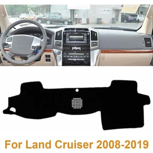 Dashmat Mats For Toyota Land Cruiser 2008-2019 Car Dashboard Cover Dash Mat Sun Shade Pad Instrument Platform Carpet