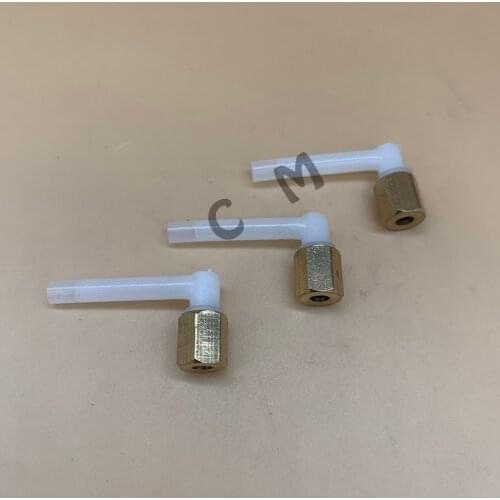 L shape connector for Epson 7400 7450 7800 7880 9800 9880 9400 9450 DX5 ink damper connector adapter plastic ink tube fittings