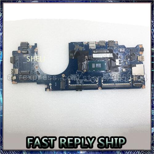 SHELI FOR DELL Laptop Motherboard Latitude 5480 Laptop Motherboard W/ I5-7300U CPU 5Y099 CN-05Y099 CDM70 LA-E081P DDR4