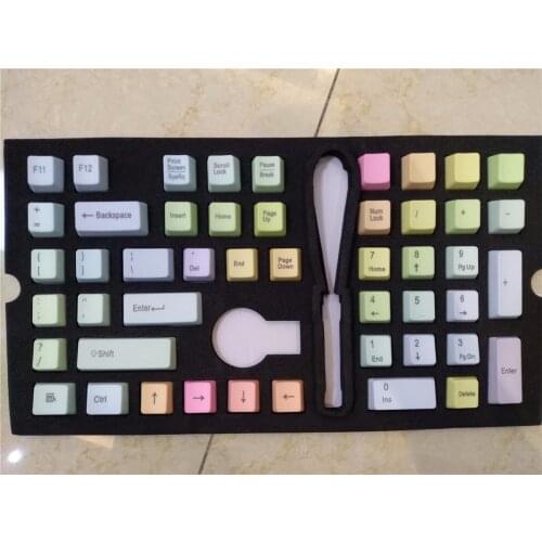 Mechanical keyboard keycaps rainbow PBT cherry mx OEM game keyboard keycap multi color 104 keycap IKBC POKER use ANSI